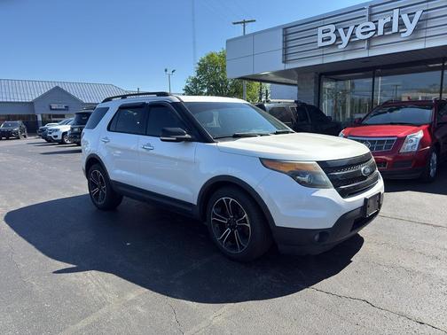 White Platinum Metallic Tri-Coat 2013 Ford Explorer Sport