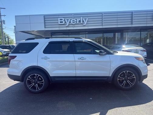 White Platinum Metallic Tri-Coat 2013 Ford Explorer Sport