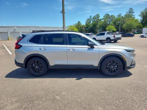 Solar Silver Metallic 2025 Honda CR-V Hybrid Sport-L