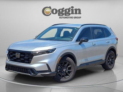 Solar Silver Metallic 2025 Honda CR-V Hybrid Sport-L