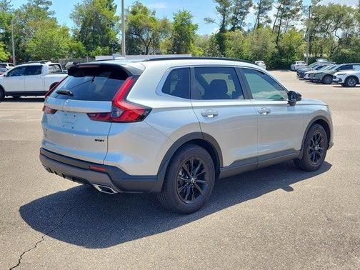 Solar Silver Metallic 2025 Honda CR-V Hybrid Sport-L