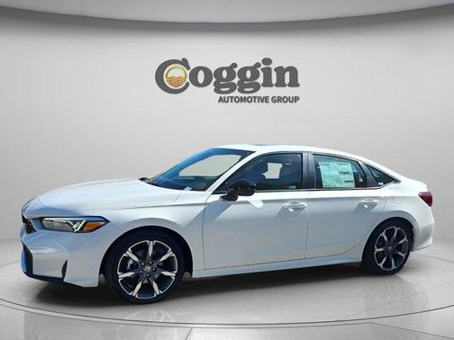 Solar Silver Metallic 2026 Honda Civic Hybrid Sport Touring