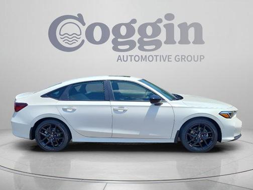 Platinum White Pearl 2026 Honda Civic Hybrid Sport