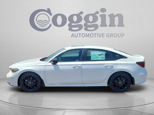 Platinum White Pearl 2026 Honda Civic Hybrid Sport