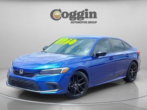 Aegean Blue Metallic 2022 Honda Civic Sport