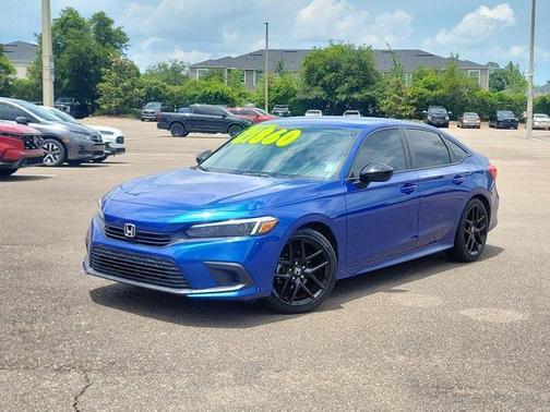Aegean Blue Metallic 2022 Honda Civic Sport