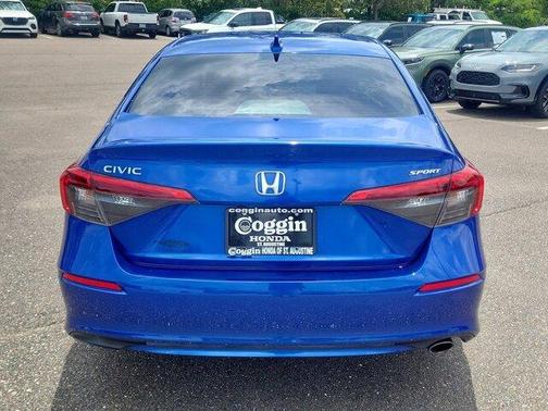 Aegean Blue Metallic 2022 Honda Civic Sport