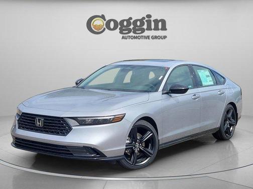 Solar Silver Metallic 2026 Honda Accord Hybrid Sport-L