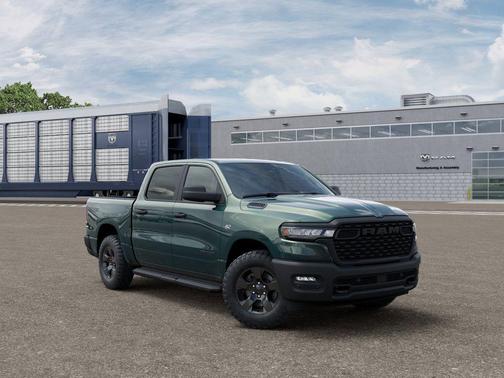 Serrano Green Metallic 2026 RAM 1500 Warlock Crew Cab 4x4 5'7' Box