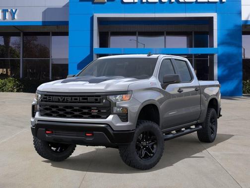 Sterling Gray Metallic 2026 Chevrolet Silverado 1500 Custom Trail Boss