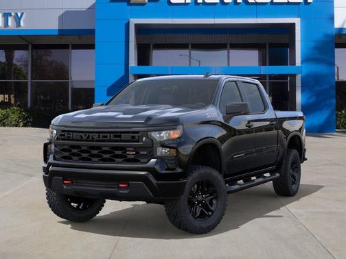 Black 2026 Chevrolet Silverado 1500 Custom Trail Boss