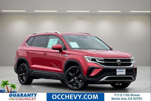 Red Metallic 2022 Volkswagen Taos 1.5T SEL