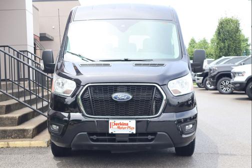 Agate Black Metallic 2021 Ford Transit-350 XLT