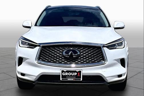 Radiant White 2025 INFINITI QX50 Luxe AWD