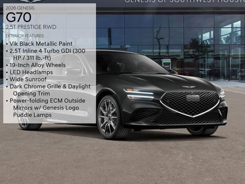 2026 Genesis G70 2.5T Prestige