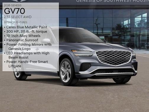 Ceres Blue 2026 Genesis GV70 2.5T Select