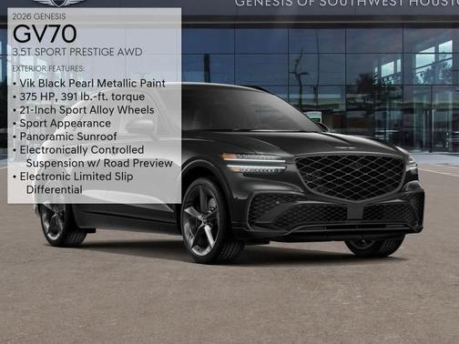Vik Black 2026 Genesis GV70 3.5T Sport Prestige