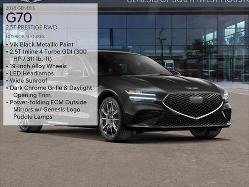 2026 Genesis G70 2.5T RWD Prestige