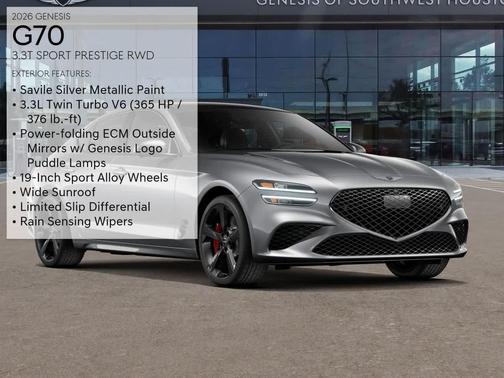 2026 Genesis G70 3.3T RWD Sport Prestige
