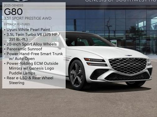 2025 Genesis G80 3.5T Sport Prestige AWD