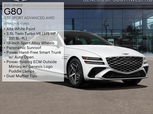 2025 Genesis G80 3.5T Sport Advanced AWD