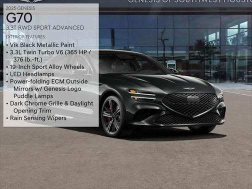 2025 Genesis G70 3.3T RWD Sport Advanced