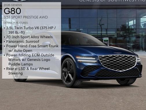 2026 Genesis G80 3.5T Sport Prestige