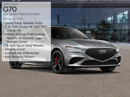 Savile Silver 2026 Genesis G70 3.3T RWD Sport Prestige