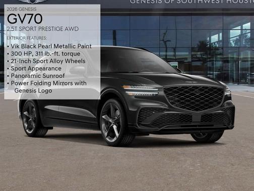 Vik Black 2026 Genesis GV70 2.5T Sport Prestige