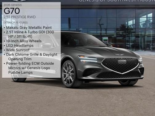 2026 Genesis G70 2.5T RWD Prestige