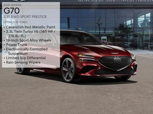 2025 Genesis G70 3.3T RWD Sport Advanced