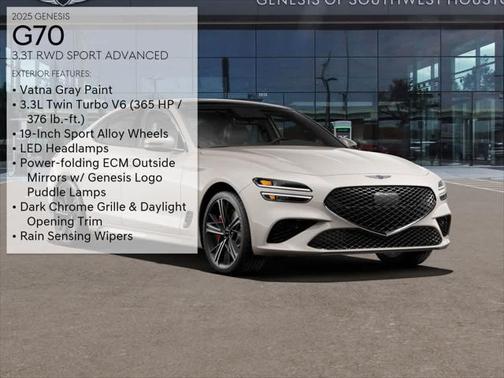 2025 Genesis G70 3.3T RWD Sport Advanced