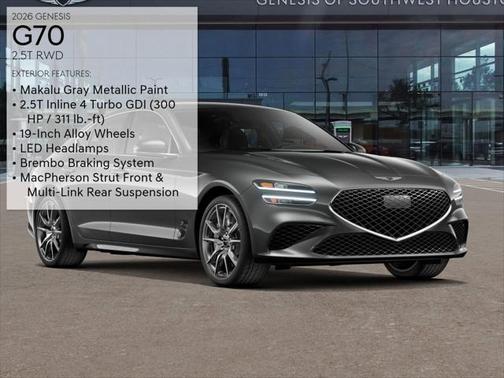 2026 Genesis G70 2.5T RWD