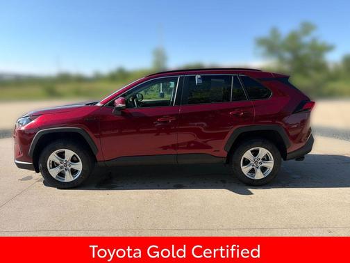 Ruby Flare Pearl 2021 Toyota RAV4 Hybrid LE
