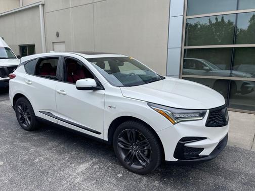 White Diamond Pearl 2019 Acura RDX A-Spec