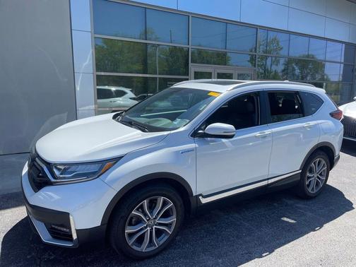 Platinum White Pearl 2021 Honda CR-V Hybrid Touring