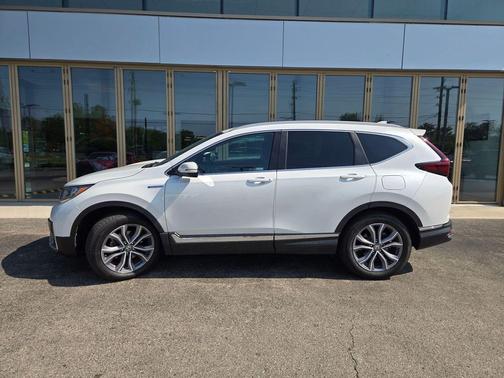 Platinum White Pearl 2021 Honda CR-V Hybrid Touring