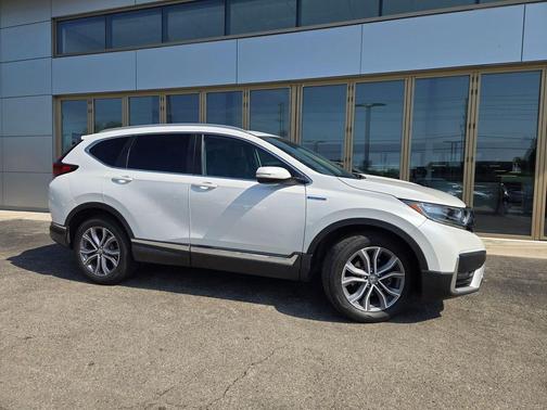 Platinum White Pearl 2021 Honda CR-V Hybrid Touring