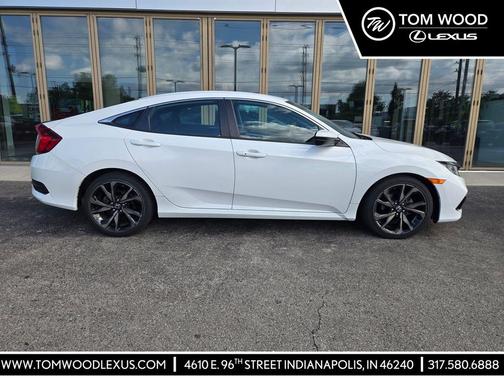 Platinum White Pearl 2019 Honda Civic Sport