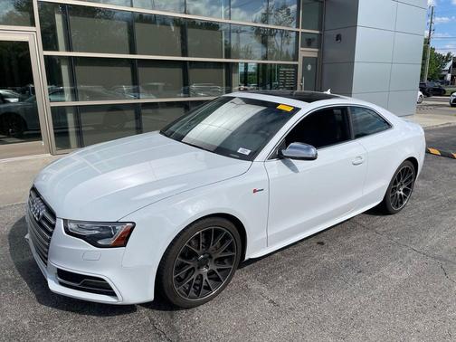 Glacier White Metallic/Black Roof 2013 Audi S5 3.0T Prestige