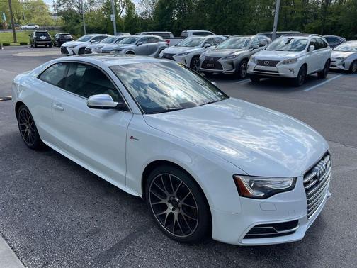 Glacier White Metallic/Black Roof 2013 Audi S5 3.0T Prestige
