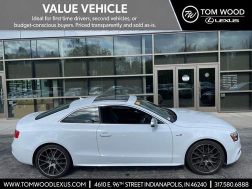 Glacier White Metallic/Black Roof 2013 Audi S5 3.0T Prestige