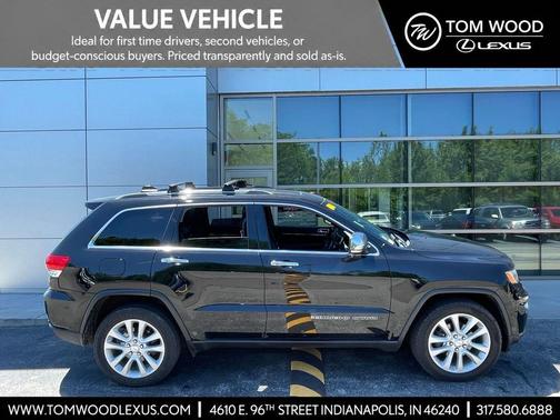Diamond Black Crystal Pearlcoat 2017 Jeep Grand Cherokee Limited