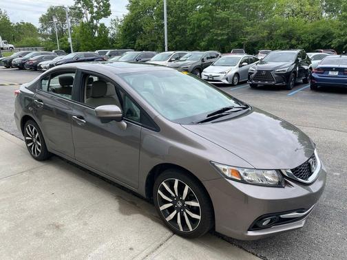 Modern Steel Metallic 2014 Honda Civic EX-L