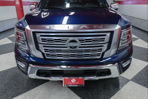 Deep Blue Pearl Metallic 2021 Nissan Titan Platinum Reserve