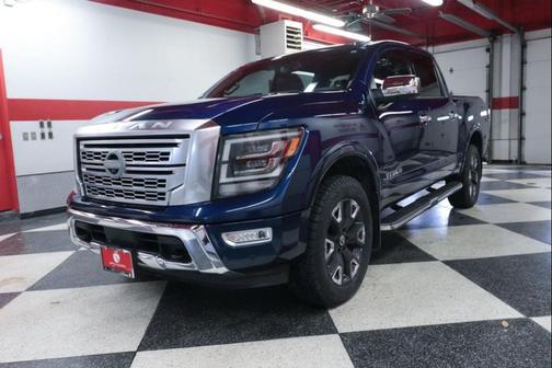 Deep Blue Pearl Metallic 2021 Nissan Titan Platinum Reserve