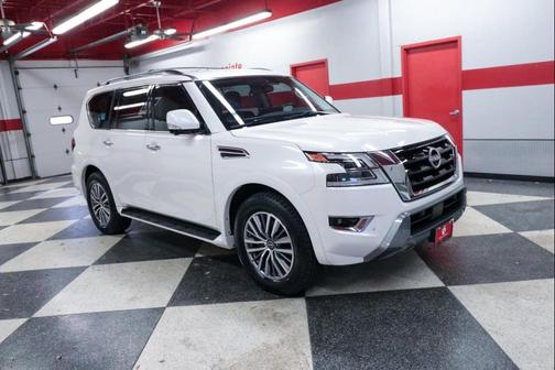Aspen White Tricoat 2023 Nissan Armada SL 2WD