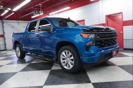 Glacier Blue Metallic 2022 Chevrolet Silverado 1500 Custom