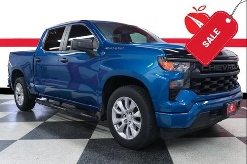 Glacier Blue Metallic 2022 Chevrolet Silverado 1500 Custom Truck