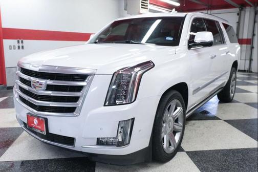 Crystal White Tricoat 2019 Cadillac Escalade ESV Premium Luxury